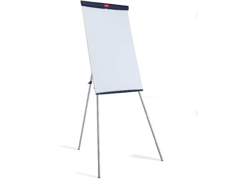 Caballete plegable con pizarra blanca de doble cara